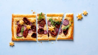Feuilletés au fromage frais et aux légumes
