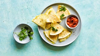 Mozzarella-Guacamole-Quesadillas