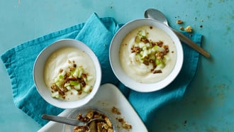 Birnencreme mit Croquant