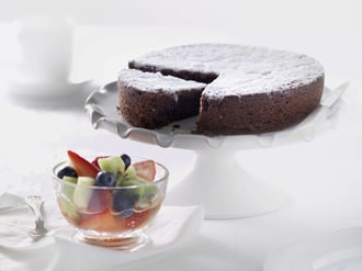 Gateau Au Chocolat Avec Salade De Fruits Migusto