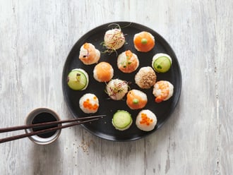 Palline di riso sushi