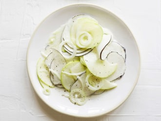 Recette Salade au radis noir - La cuisine familiale : Un plat, Une