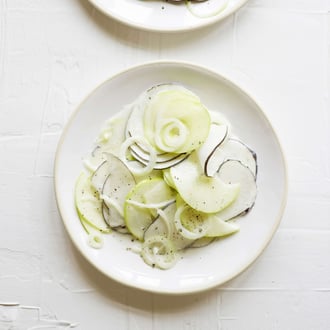 Salade de radis noirs d hiver avec pomme