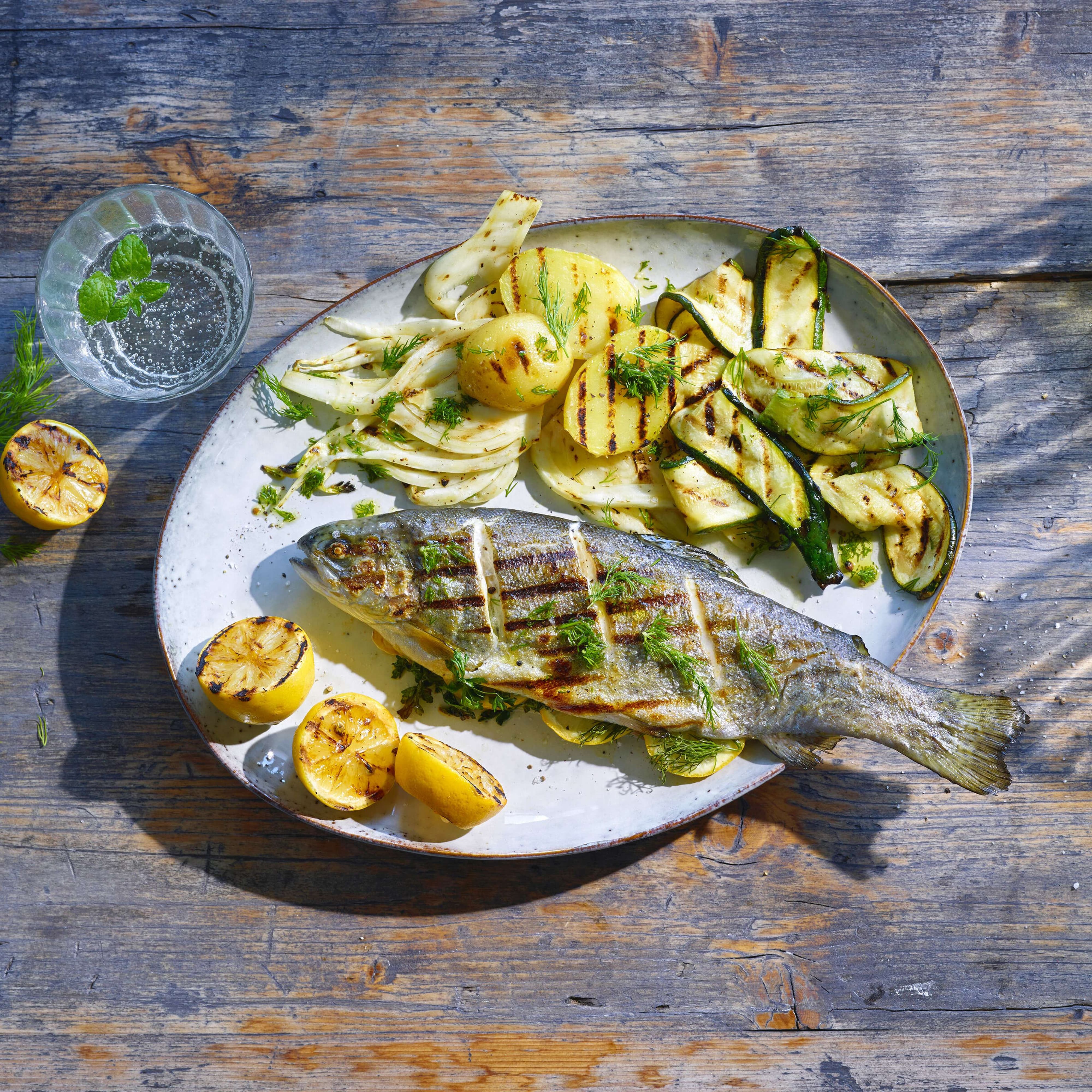 Wolfsbarschfilet in Olivenöl | Rezept