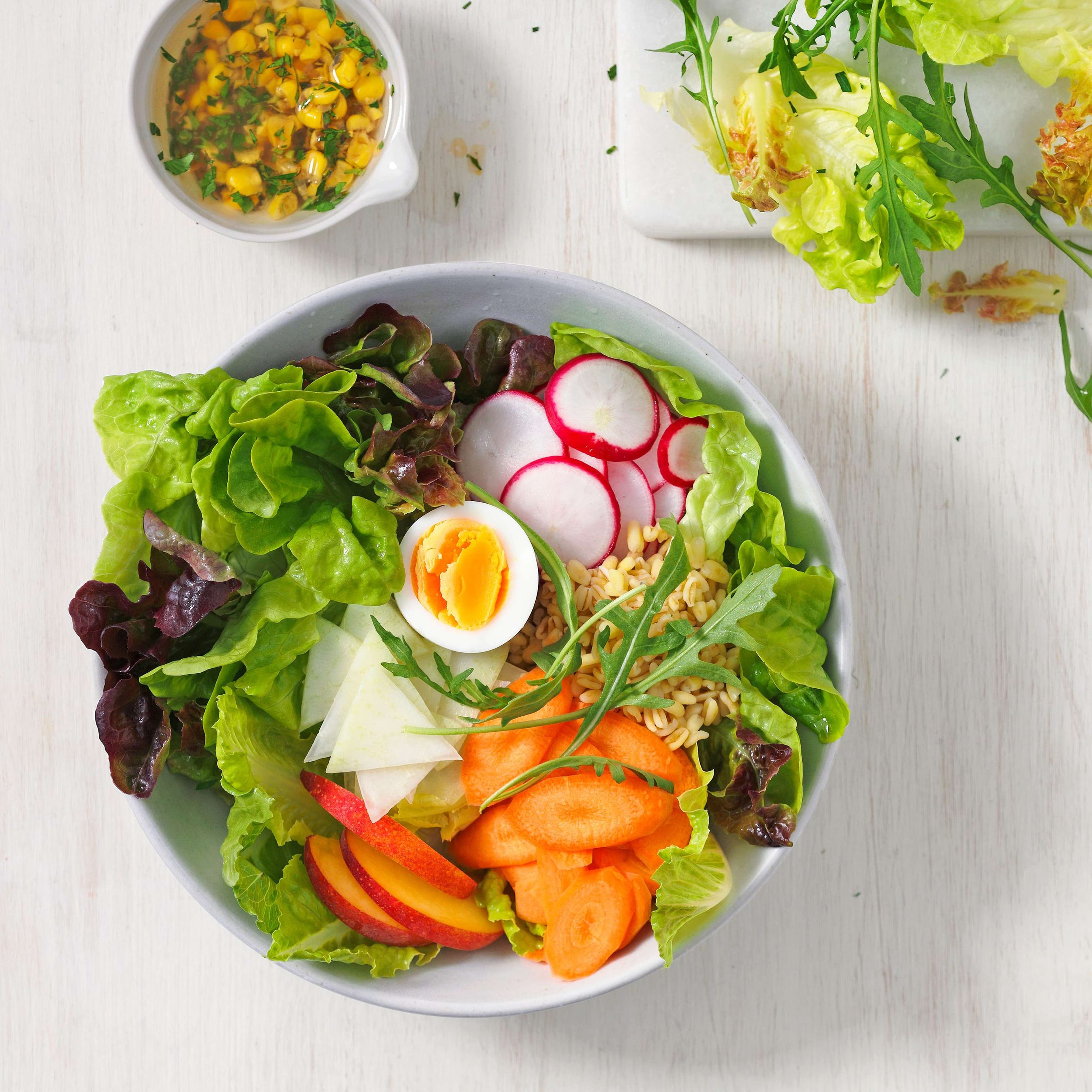 Blumenkohl-Broccoli-Salat mit Ei | Migusto