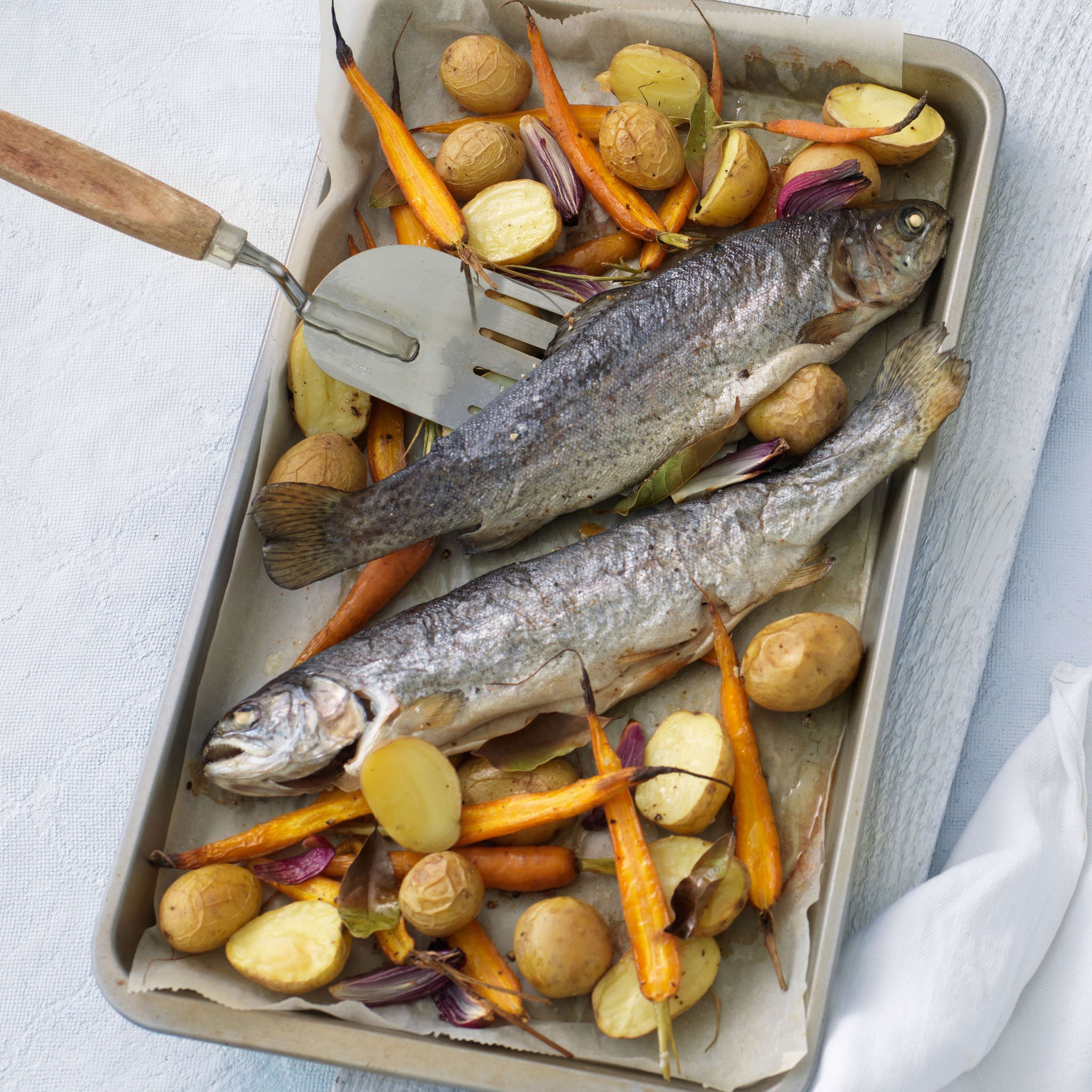 Truite au four avec tomates Migusto