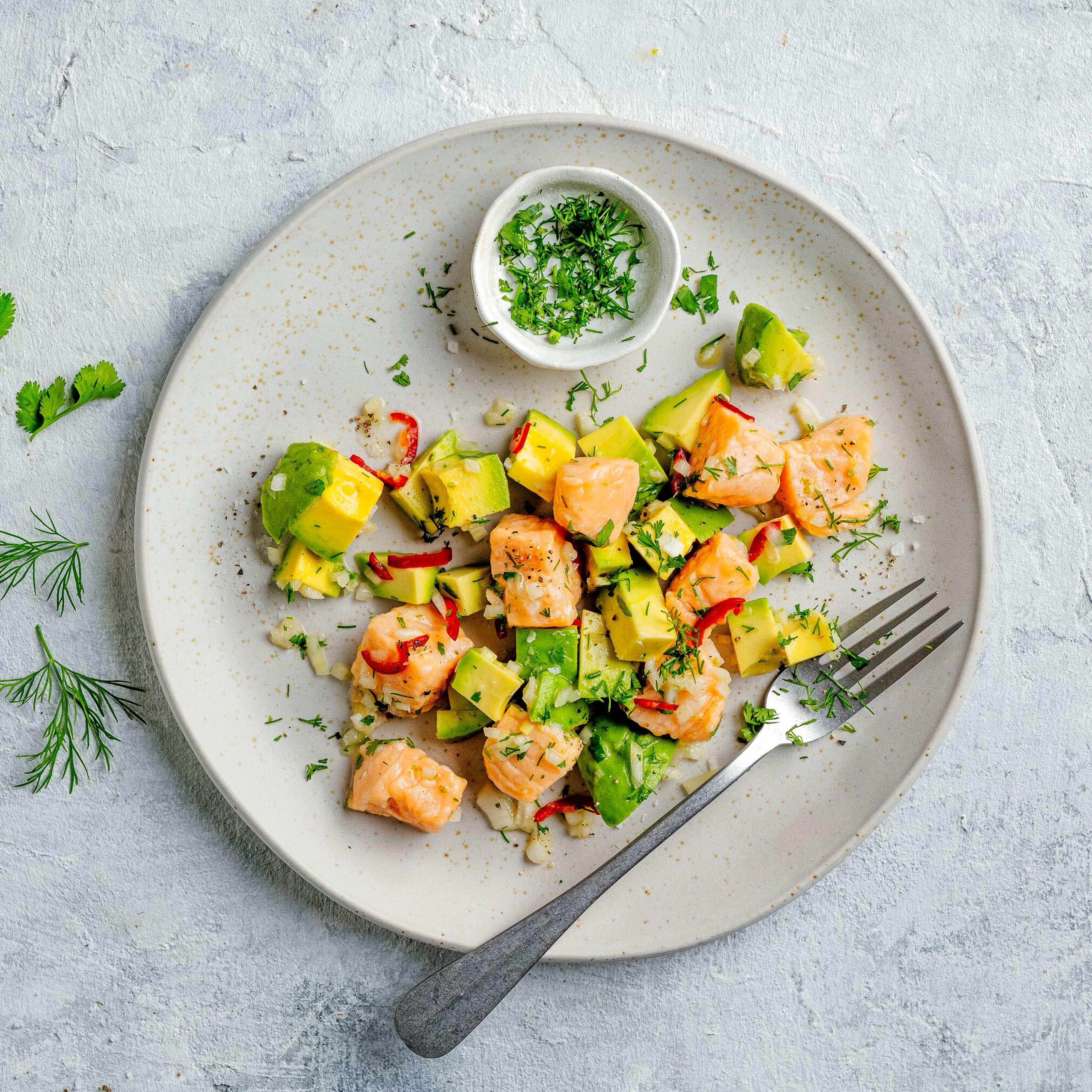 Forellen-Ceviche mit Avocado | Rezept