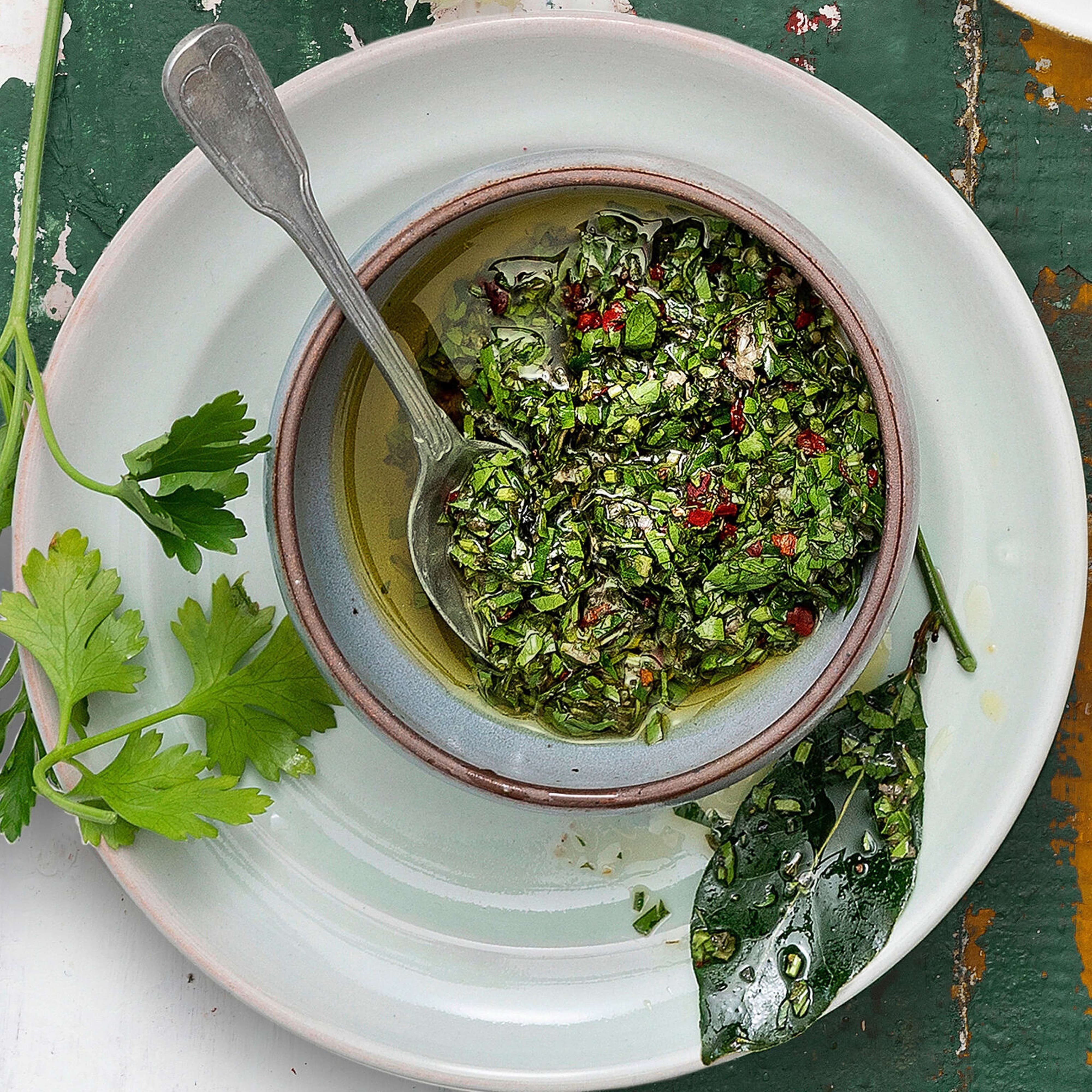Entrecôte de bœuf avec chimichurri Migusto