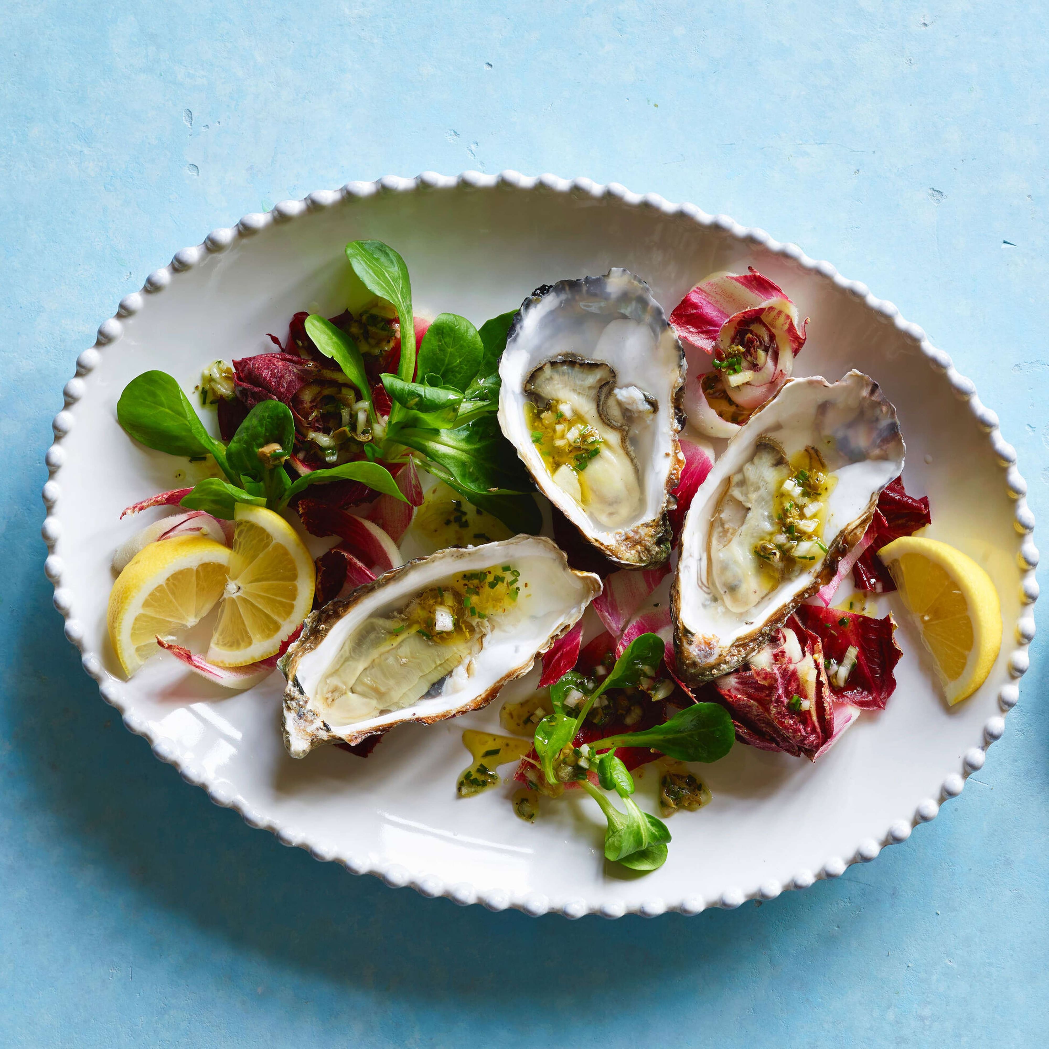 Austern mit Schalottenvinaigrette | Rezept