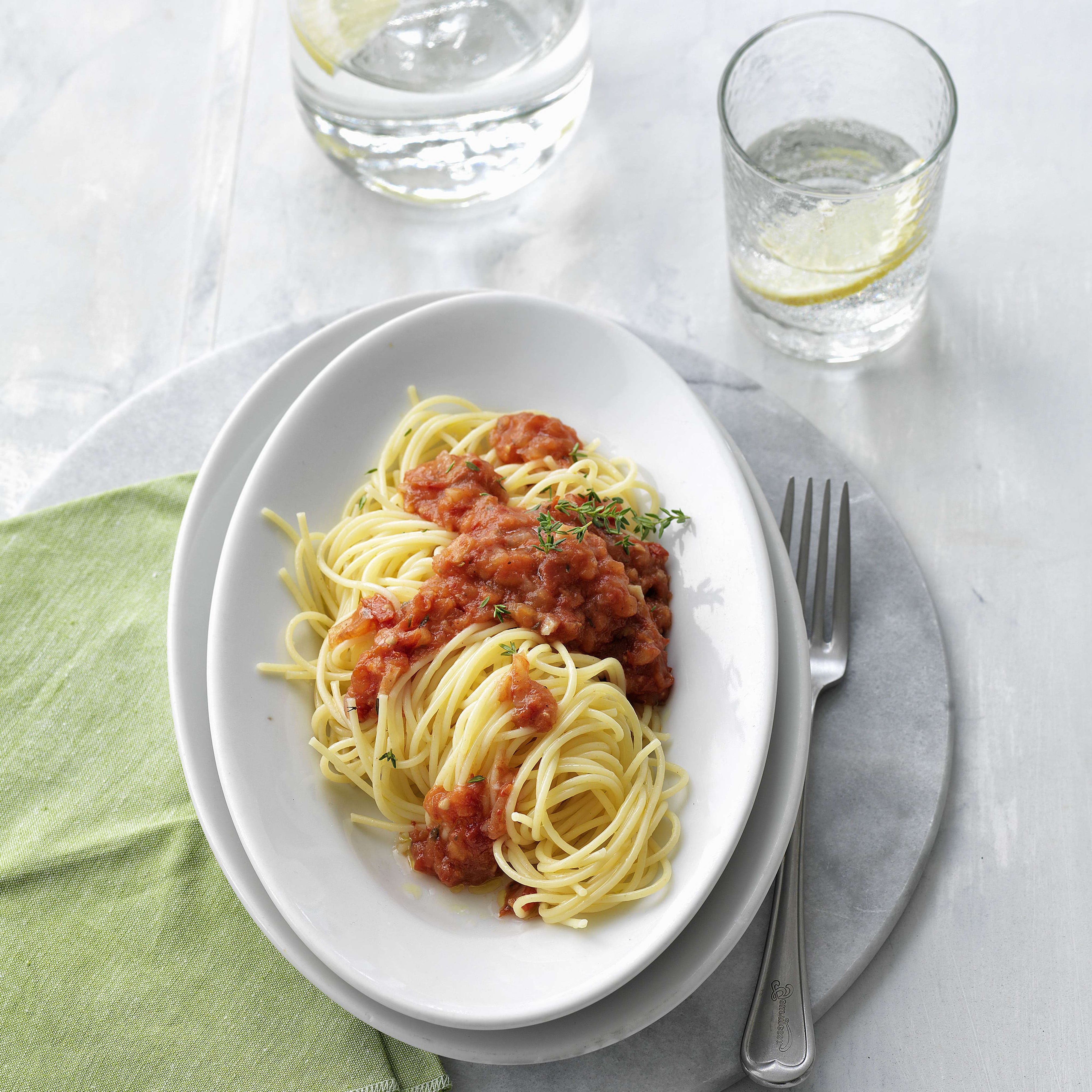 Pâtes à la sauce tomate cuite au four Migusto