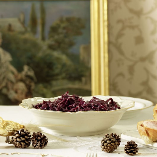 Geschmorte Birnen mit Pilzen und Preiselbeeren | Rezept Geschmorte Birnen mit Pilzen und Preiselbeeren | Rezept