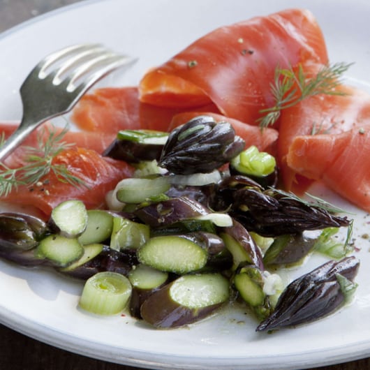 Lachs und Rohschinken mit Spargeltatar | Migusto Lachs und Rohschinken mit Spargeltatar | Migusto