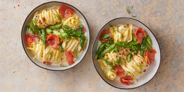 Fettuccine Con Asparagi E Salmone Affumicato Migusto