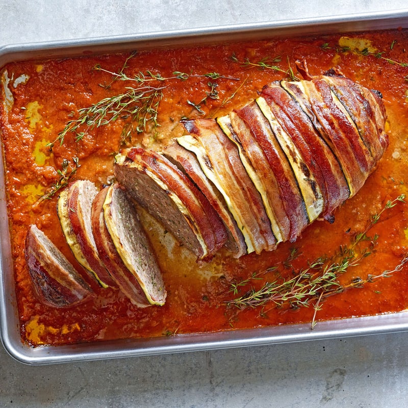 Hackbraten mit Pilzen und Gemüse | Rezept Hackbraten mit Pilzen und Gemüse | Rezept