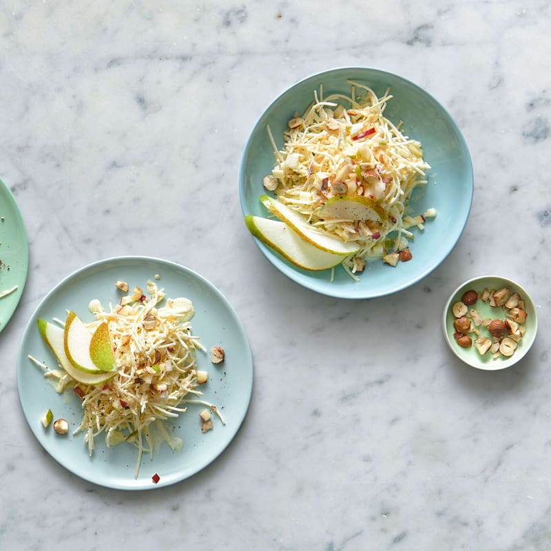 Bunter Salat mit Bärlauchdressing | Rezept