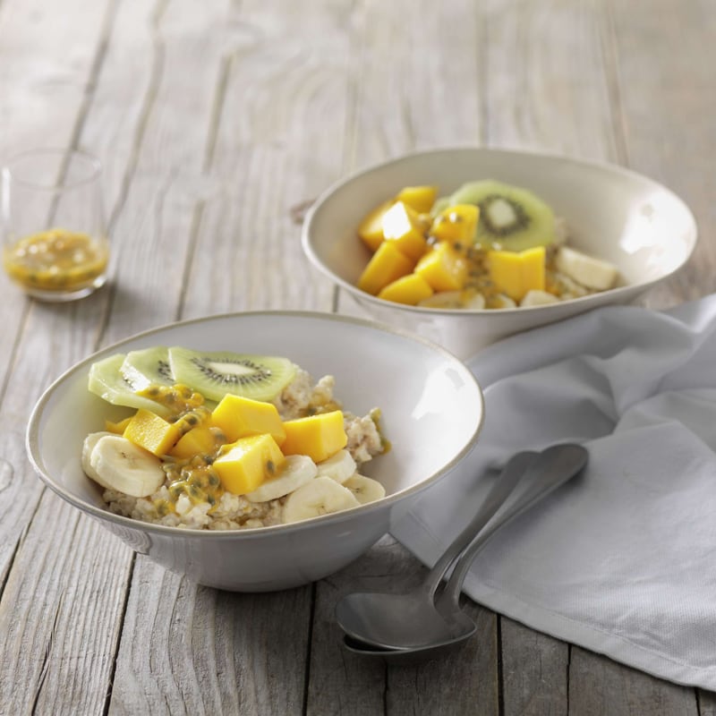 Sanddorn-Milchreis mit exotischen Früchten | Migusto