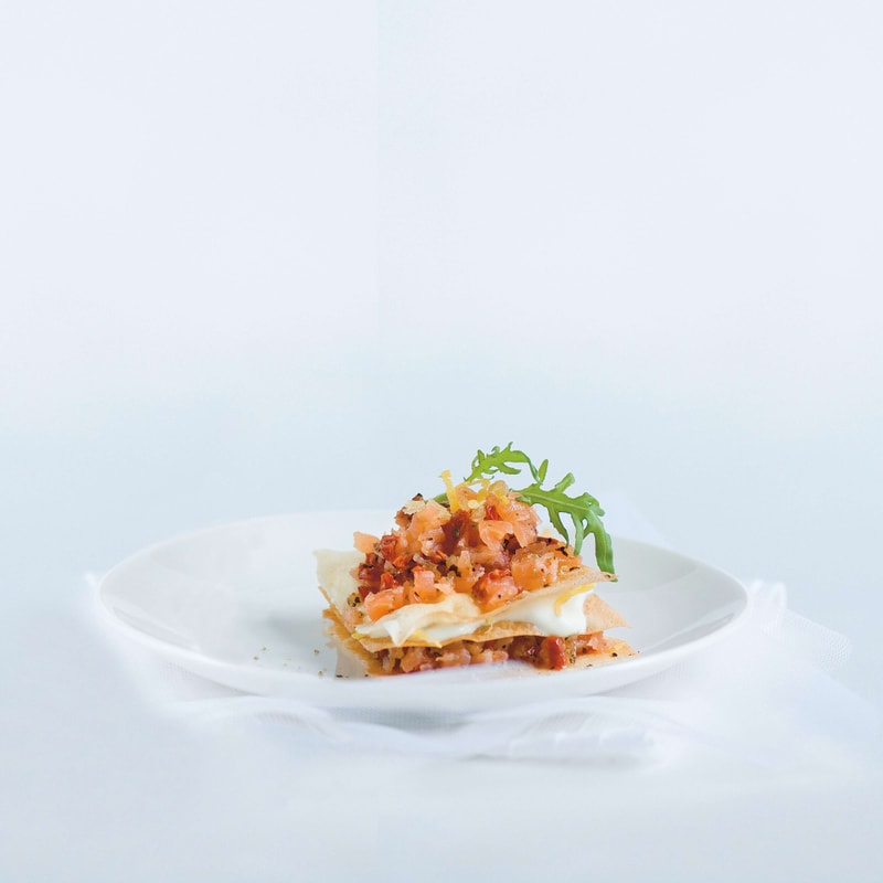 Lachstürmchen mit Vinaigrette | Migusto