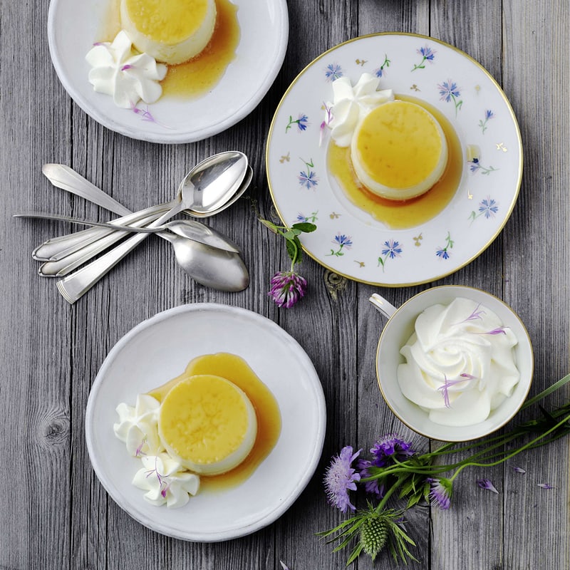 Kokos-Flan mit Chai-Zucker | Rezept