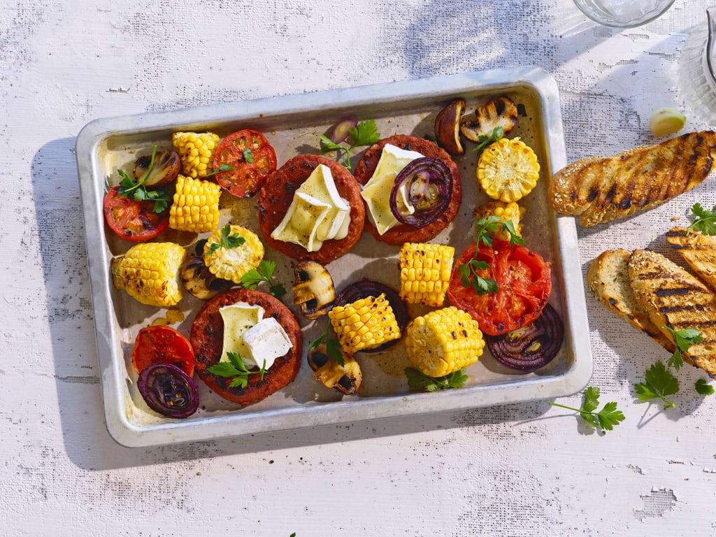 Plant based Grill-Patty mit Gemüse