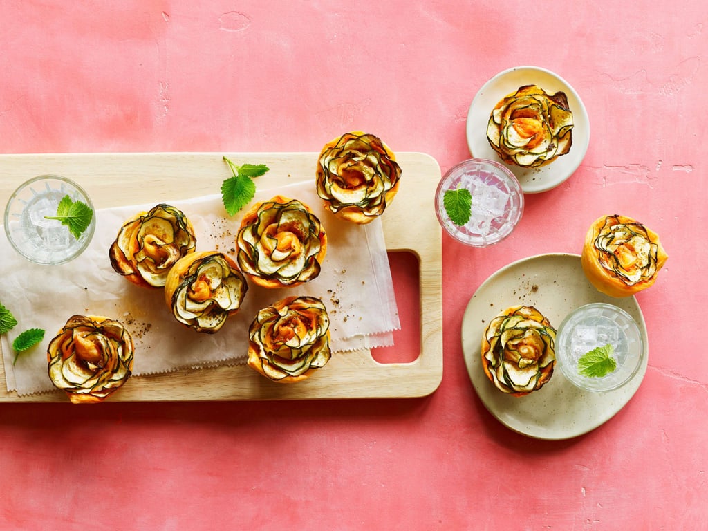 Fiore di pasta sfoglia alla zucchina