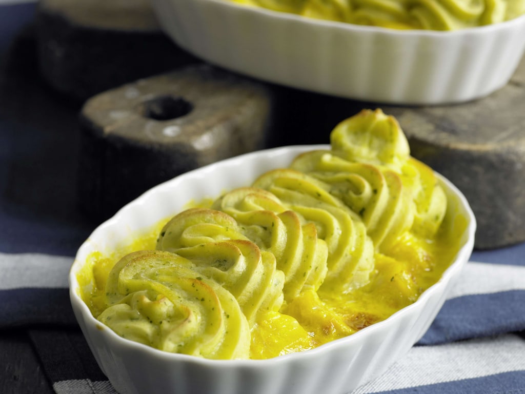 Fischgratin mit Kartoffelhaube