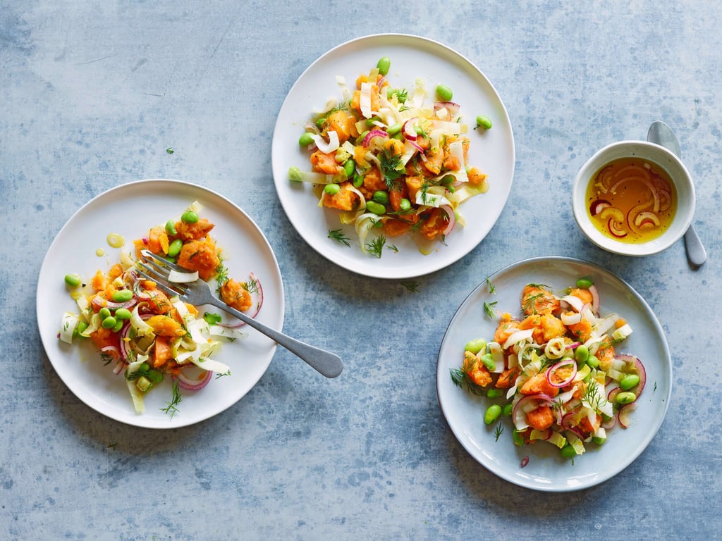 Insalata d'indivia belga e patate dolci