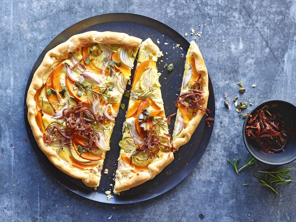 Quiche à la courge et à la viande des Grisons