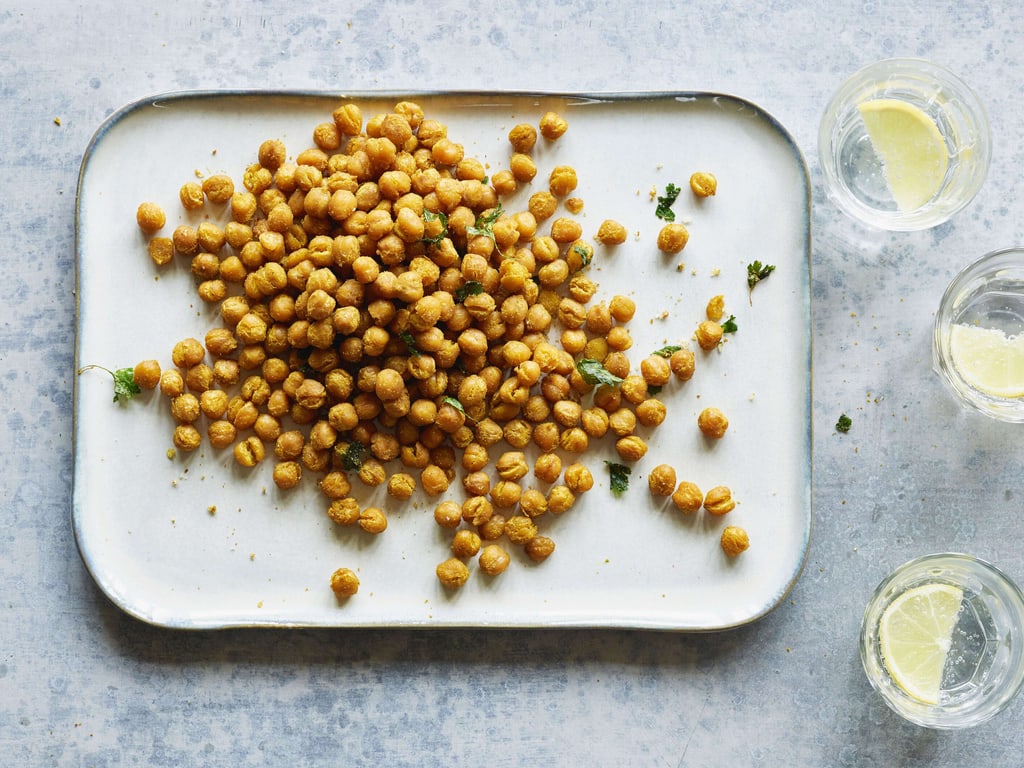 Pois chiches grillés au curry