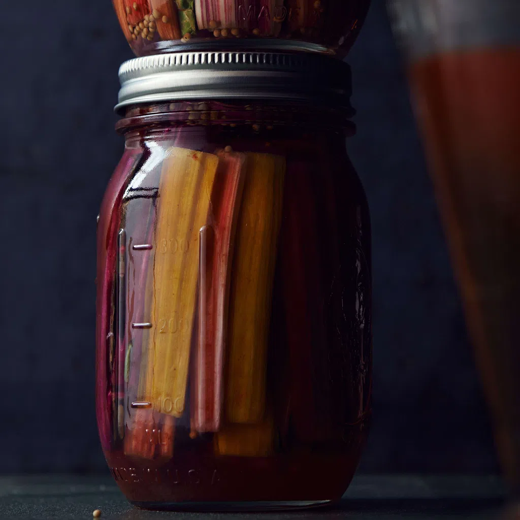 Krautstiel-Pickles süss-sauer