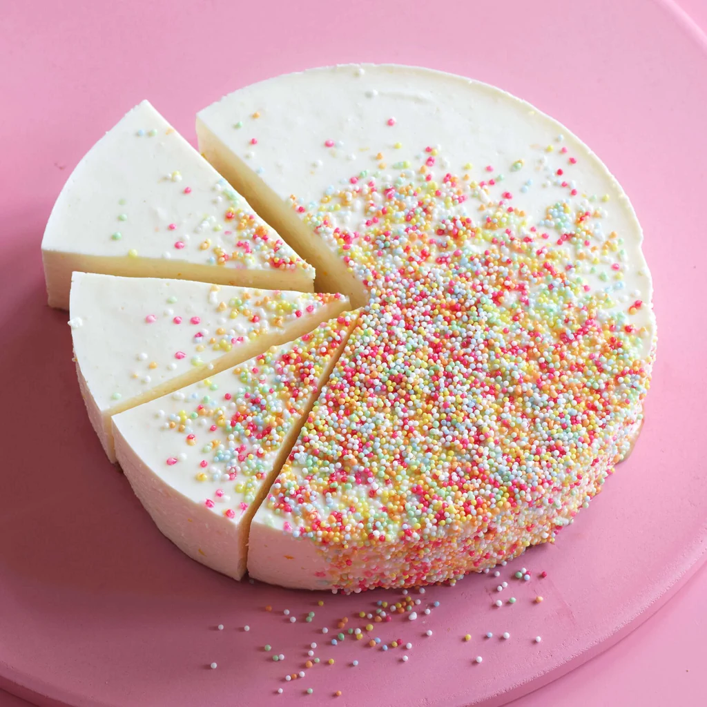 Torta di quark con nonpareilles