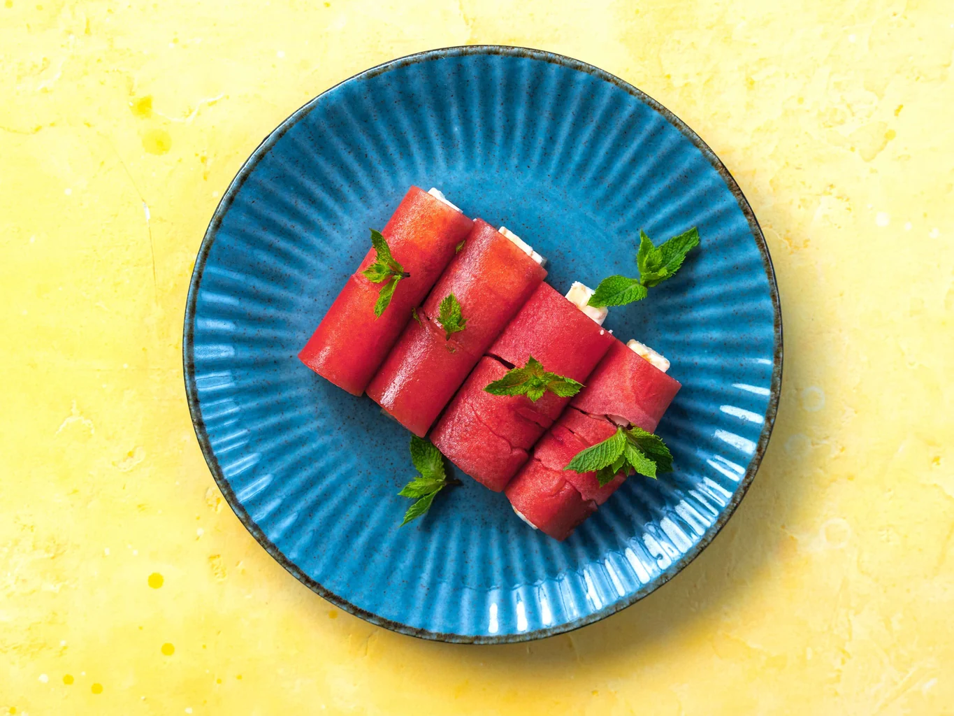 Melonen-Feta-Röllchen