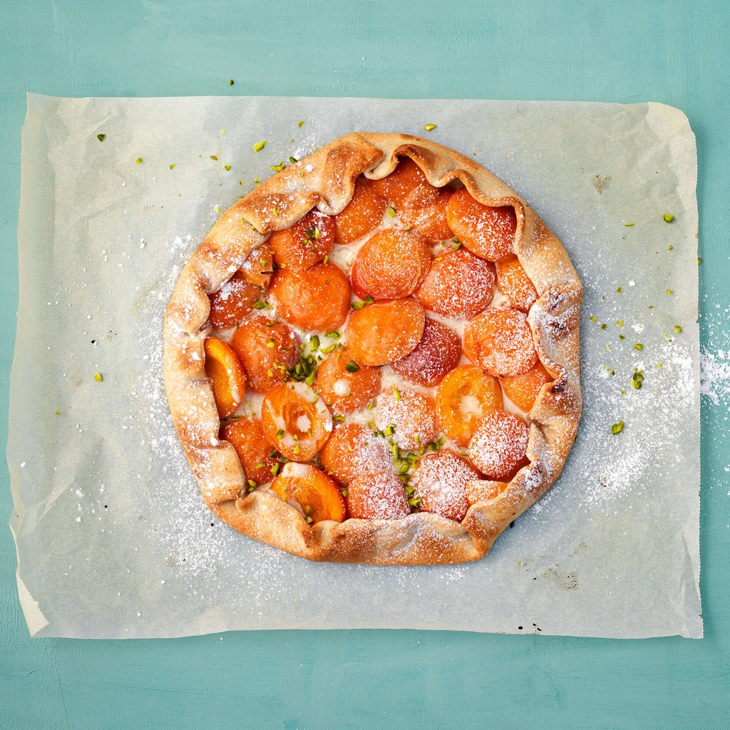 Galette aux abricots