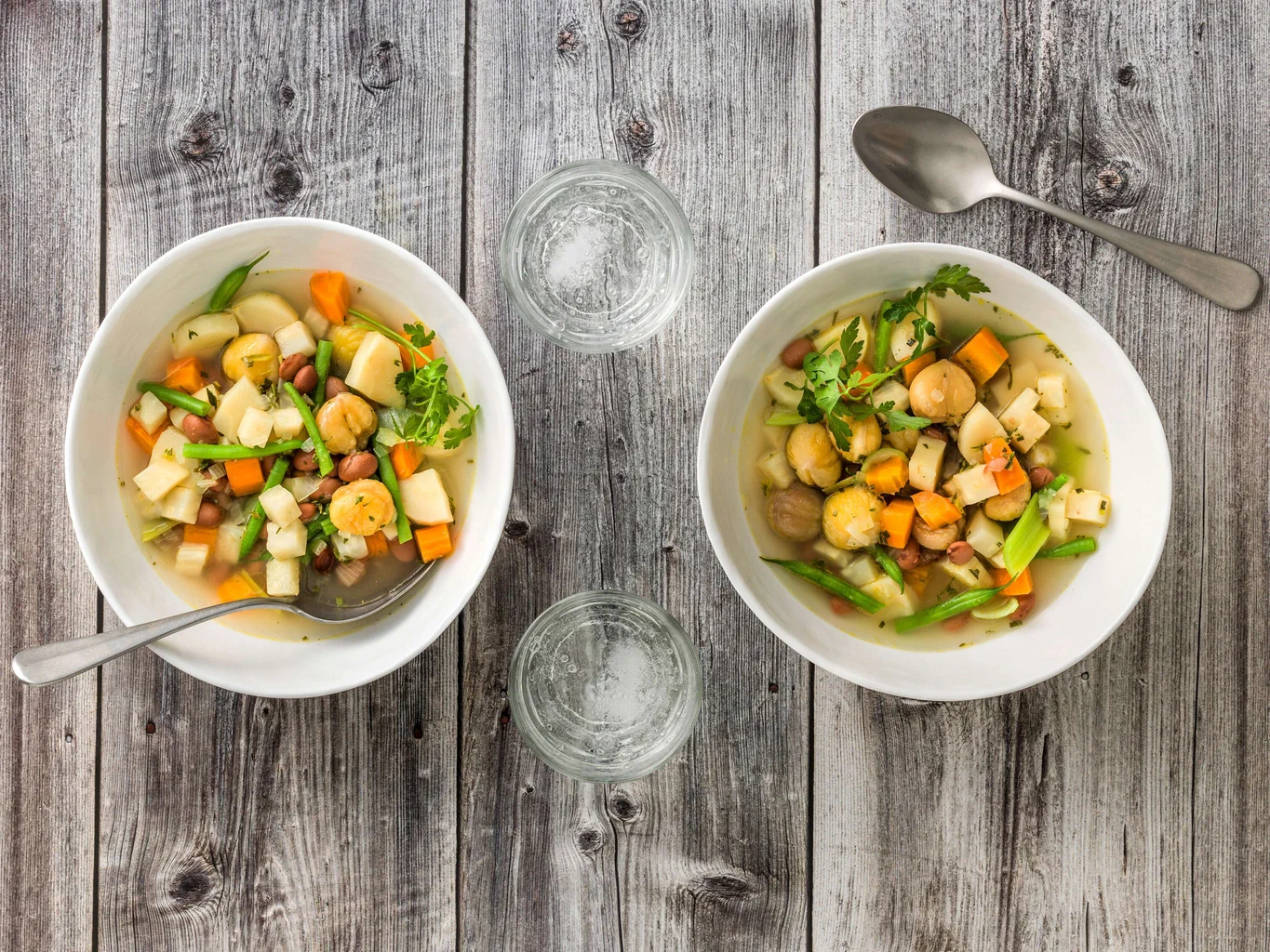 Minestra di pastinaca e castagne