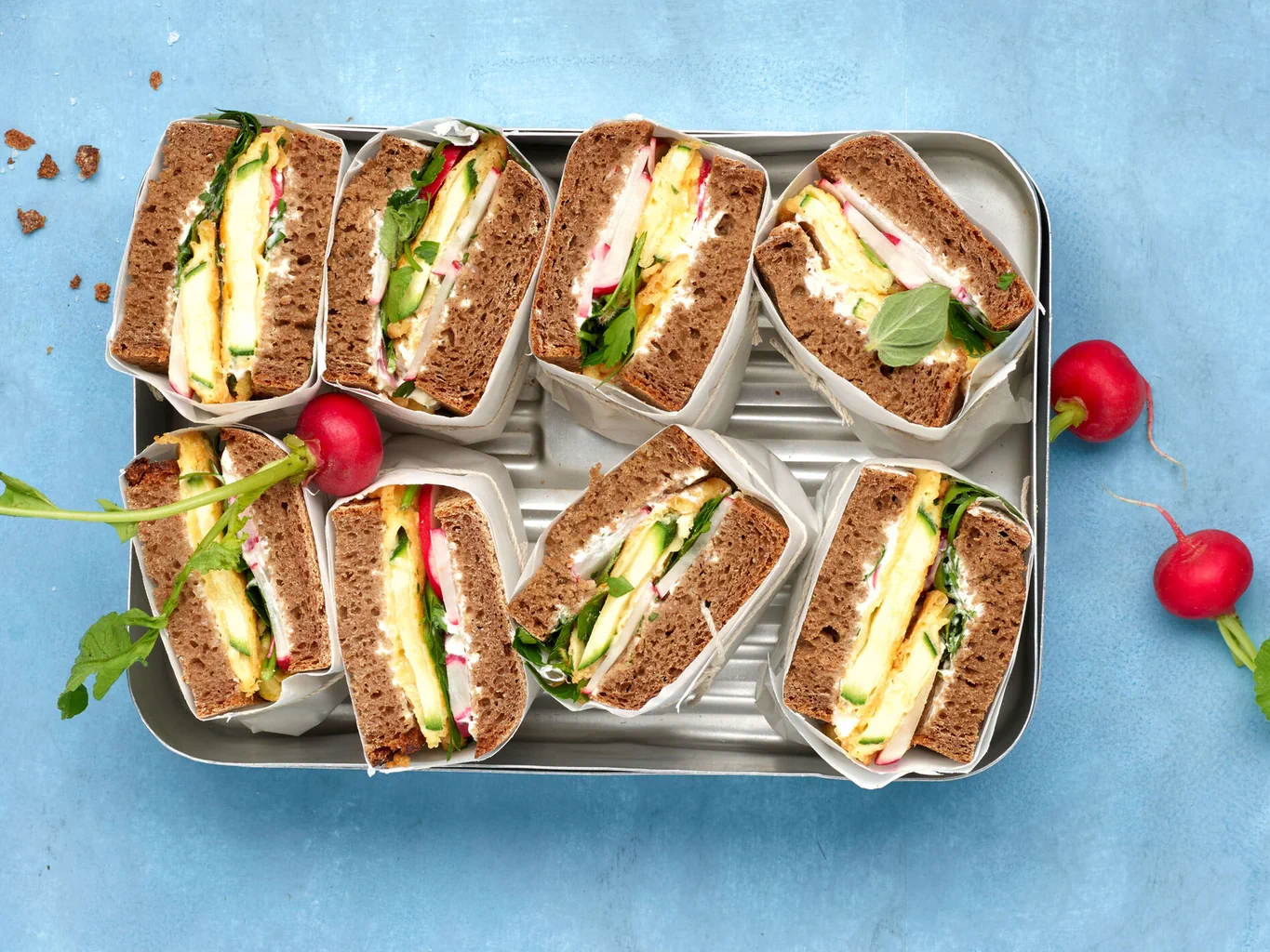 Kräuter-Zucchettipiccata-Sandwich