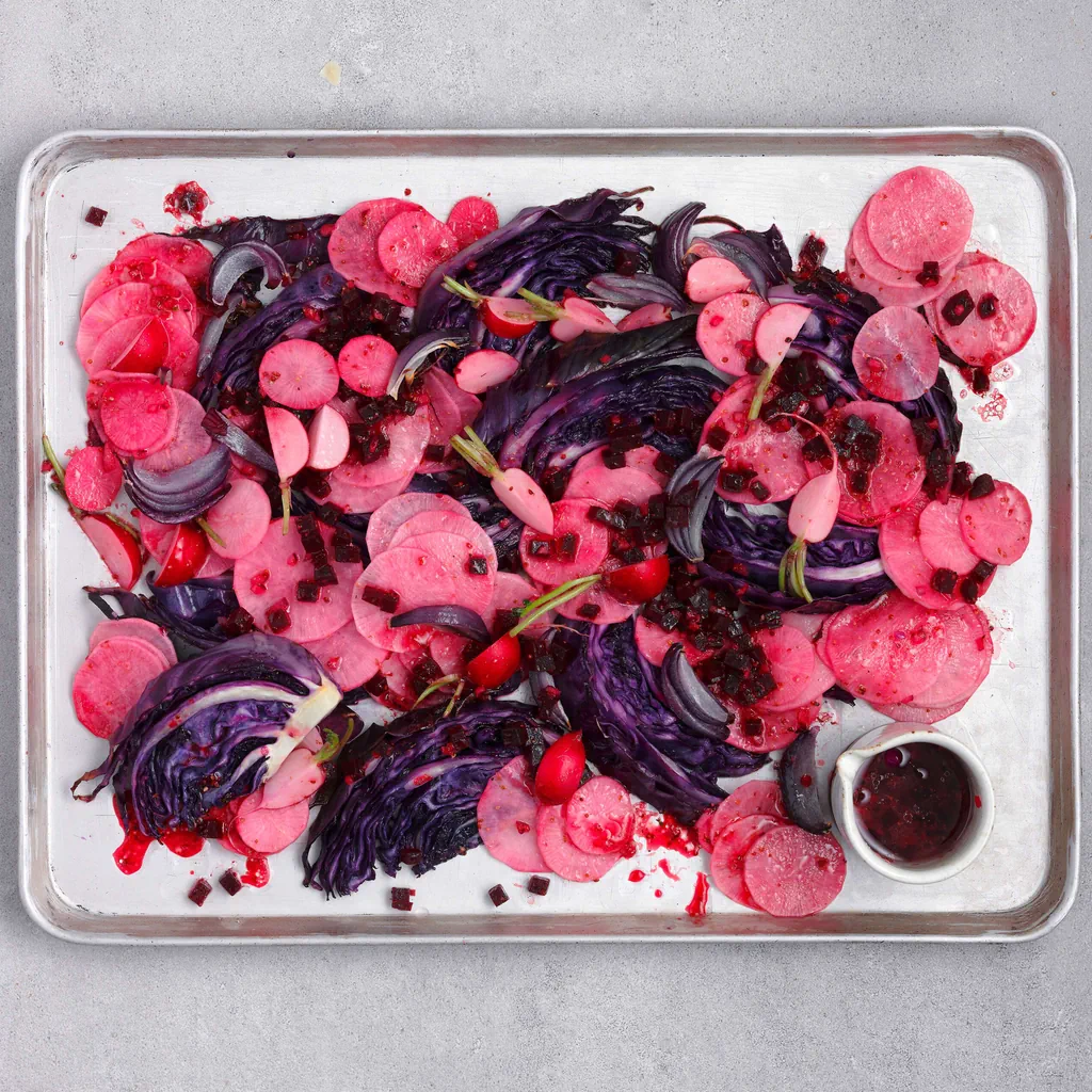 Salade de chou rouge et de radis