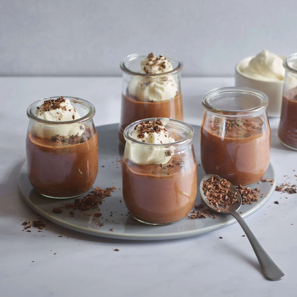 Dunkle Schokoladenmousse