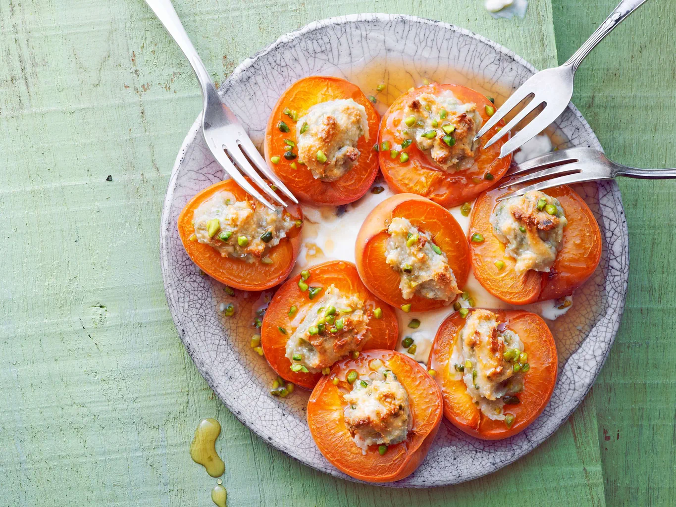Abricots au four avec sirop de porto