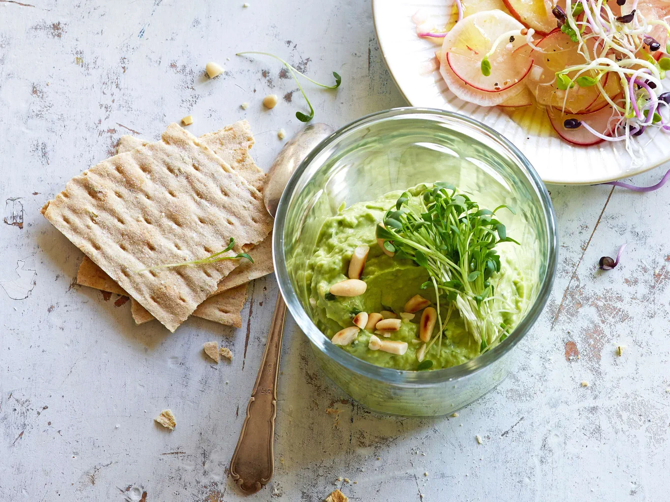 Crema di avocado con crescione
