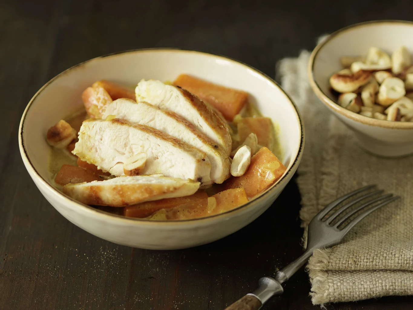 Carottes au curry avec poulet