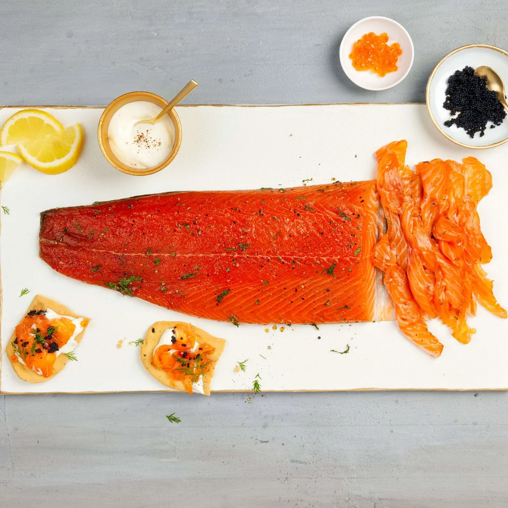 Graved Lachs mit Meerrettichcreme