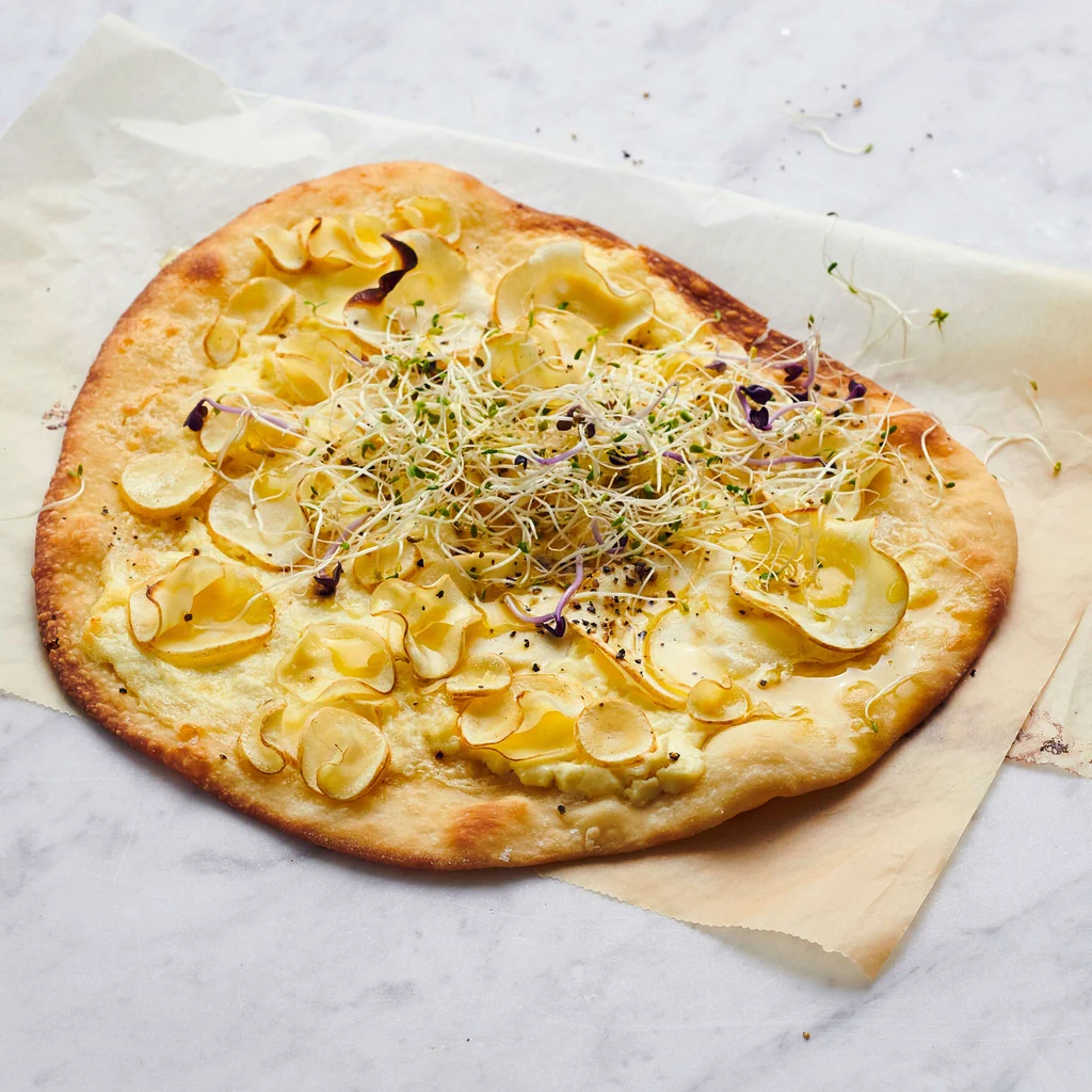 Pizza bianca mit Mascarpone