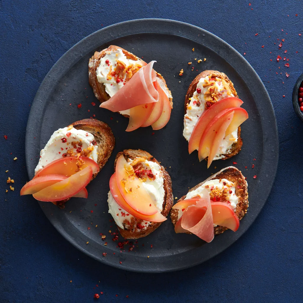 Crostini mit Röstzwiebelcreme
