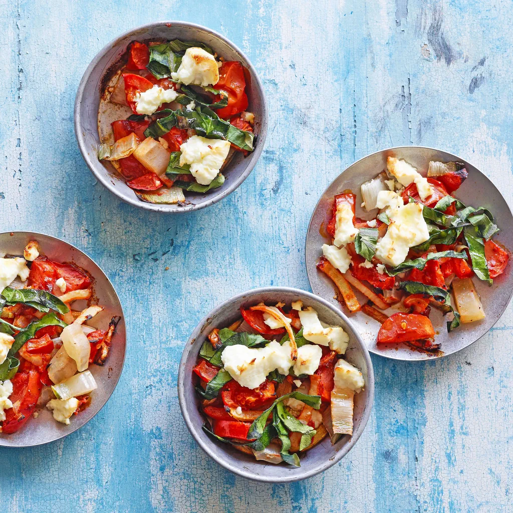 Légumes grillés avec émiettée de feta