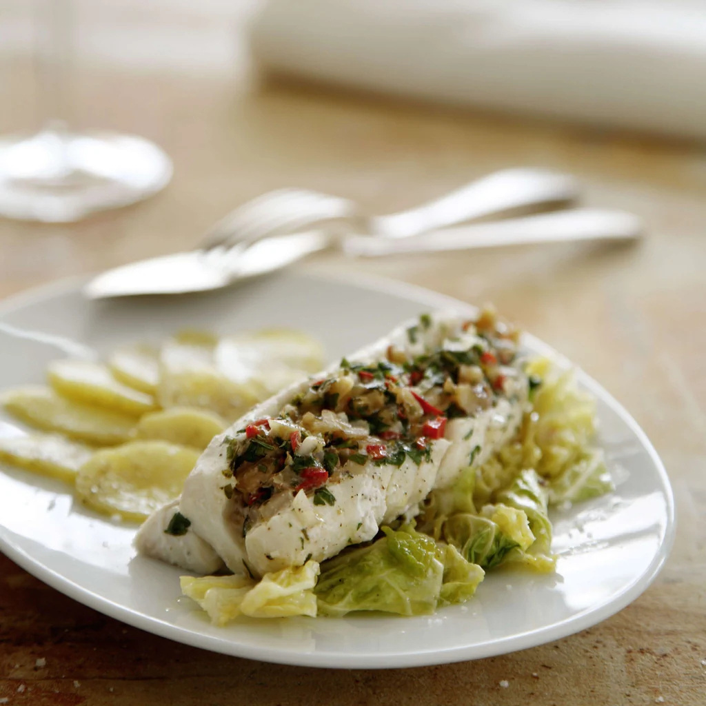Merluzzo con ripieno di noci