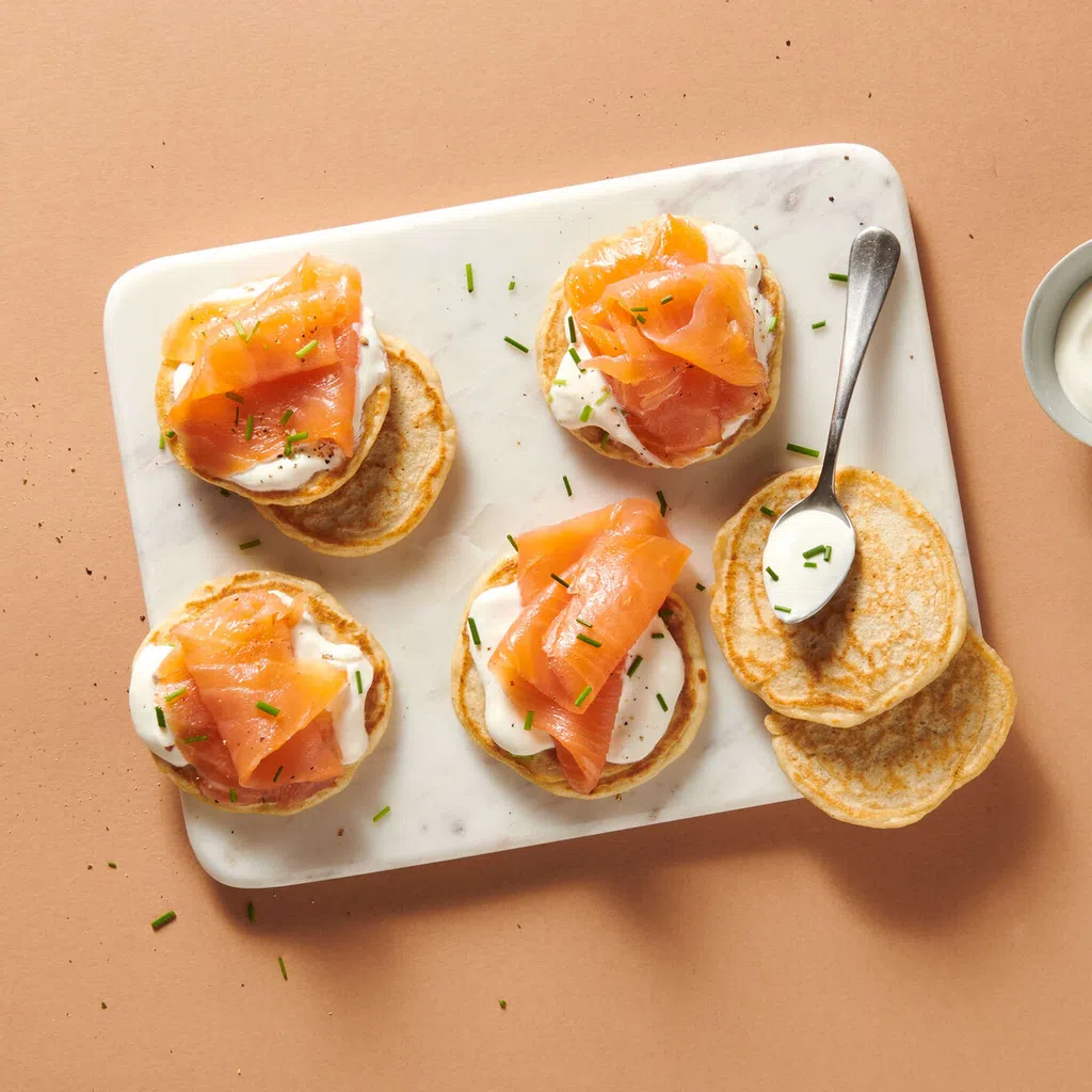 Blini al salmone