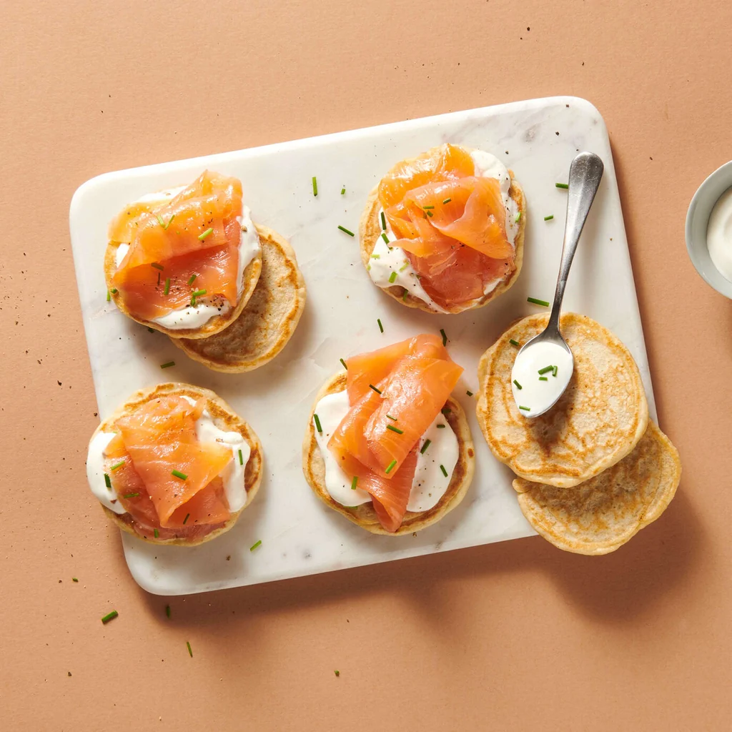 Blini mit Lachs