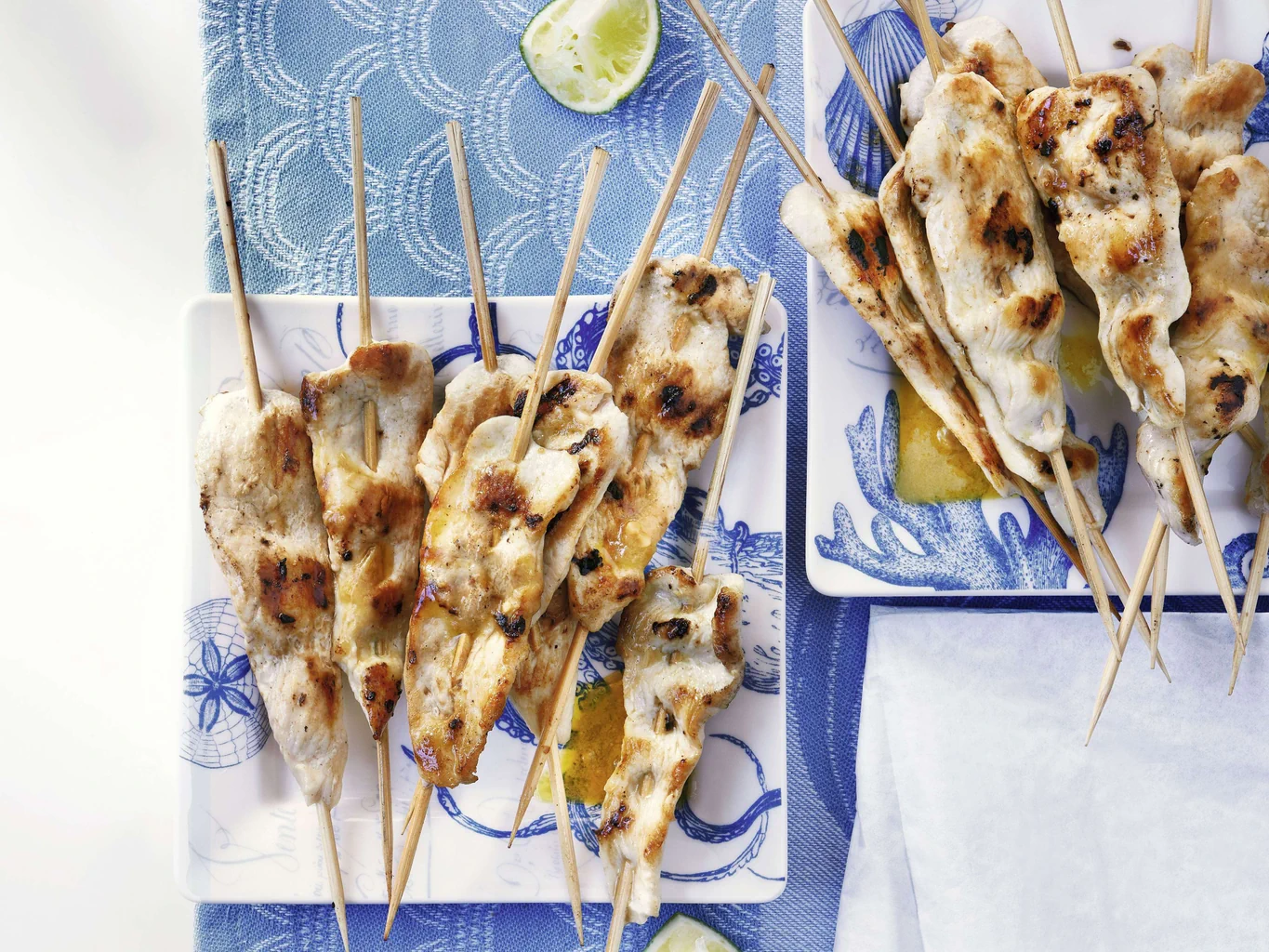 Pouletspiessli an fruchtiger Marinade