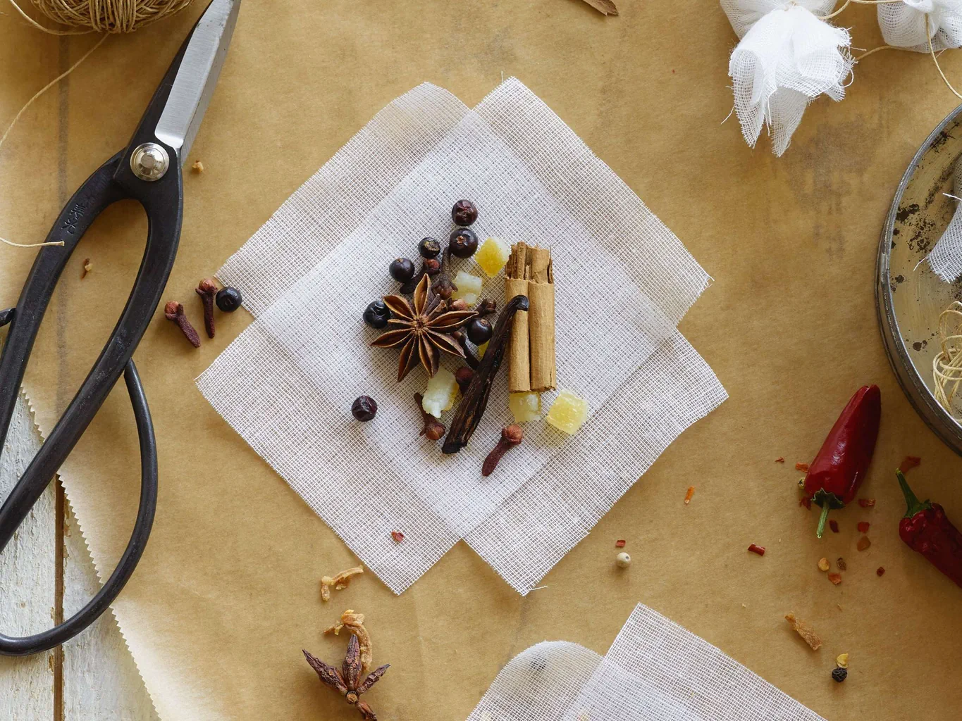 Sachets aromatiques pour vin chaud