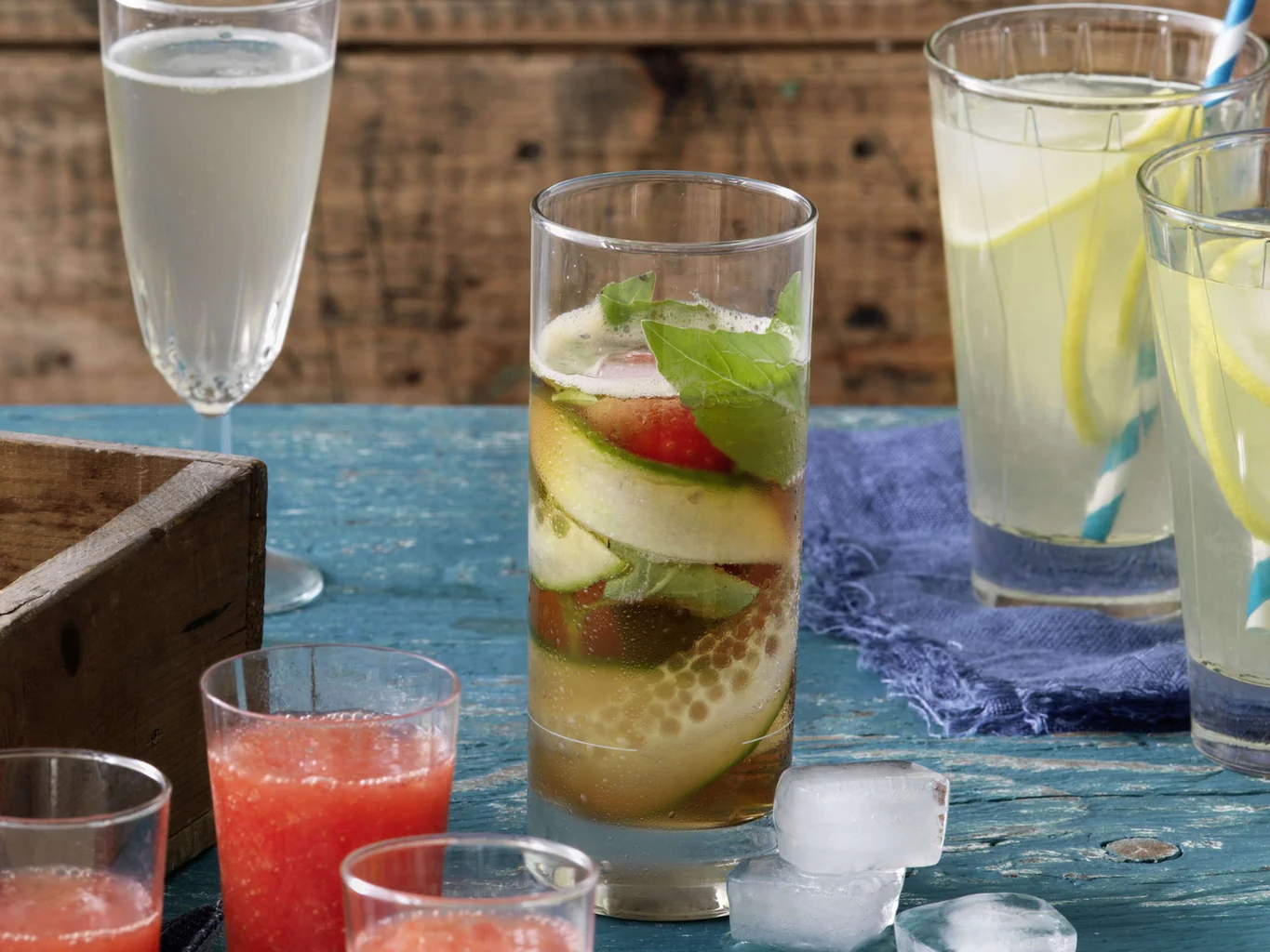 Pimm’s avec concombre et basilic