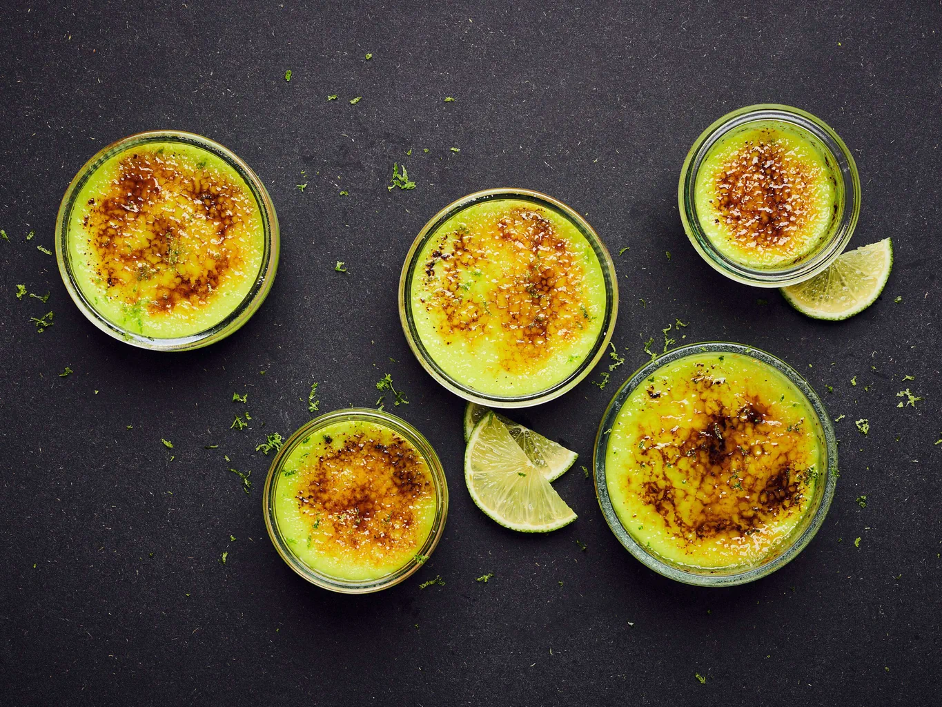 Crème brûlée al cocco e alla limetta